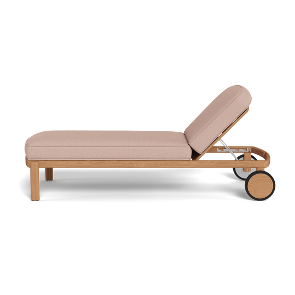 Cove Teak Sun Lounge | Teak Natural, Stirling Powder,