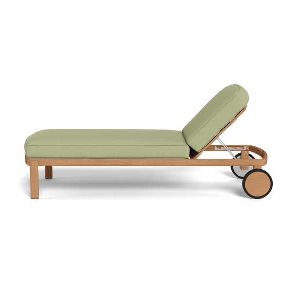 Cove Teak Sun Lounge | Teak Natural, Stirling Sage,