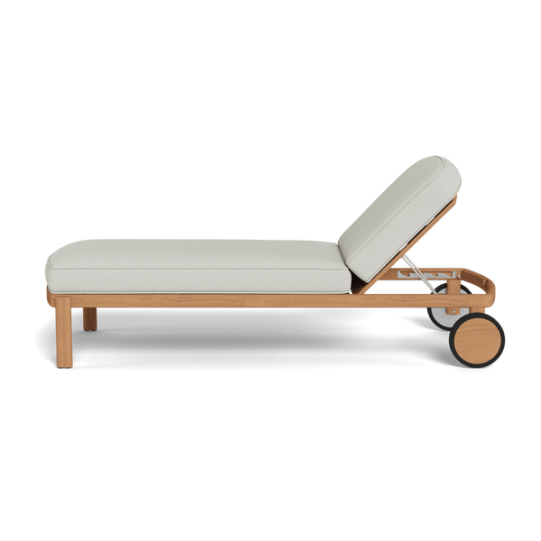 Cove Teak Sun Lounge | Teak Natural, Stirling Smoke,