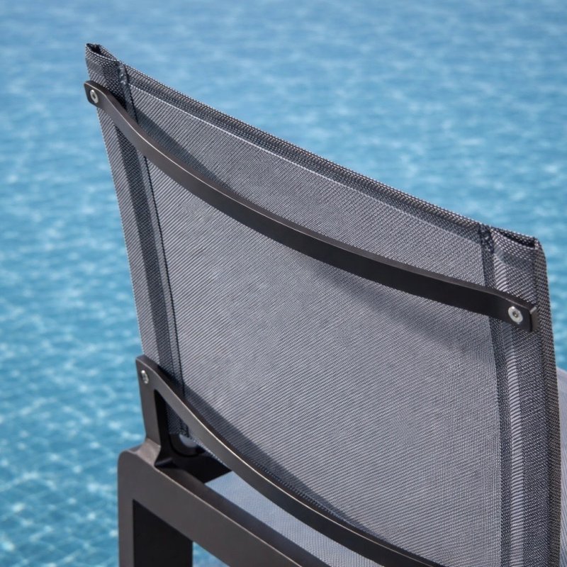 Forma Stacking Armless Dining Chair | Aluminum Asteroid, Batyline Silver,