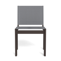 Forma Stacking Armless Dining Chair | Aluminum Bronze, Batyline Silver,