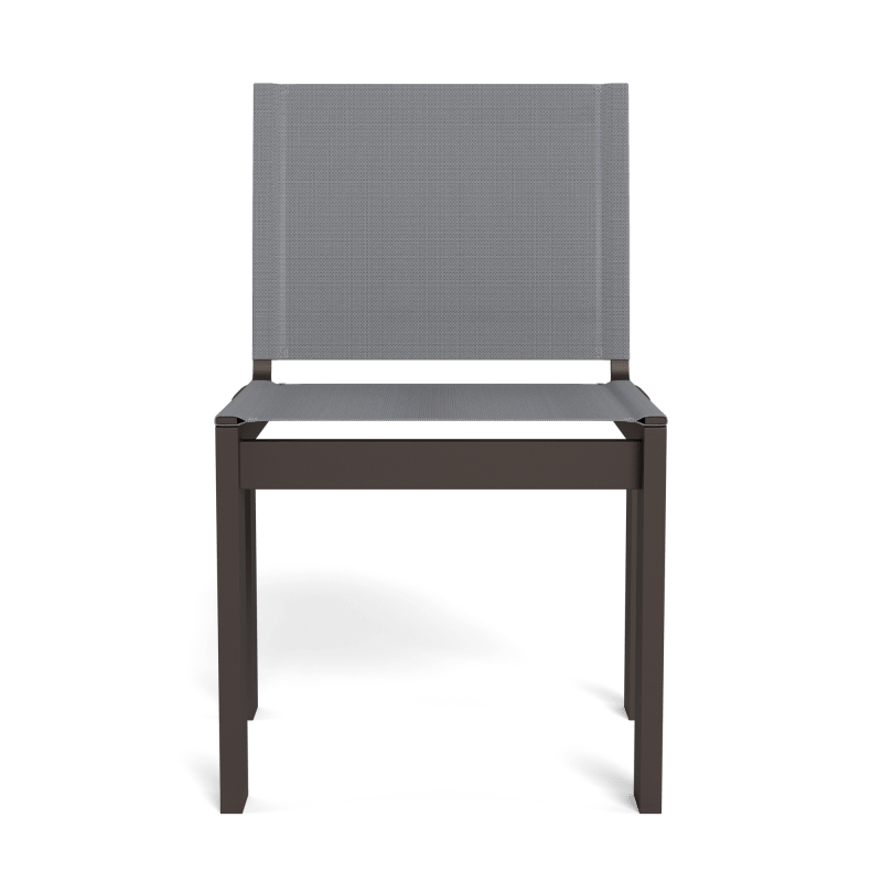 Forma Stacking Armless Dining Chair | Aluminum Bronze, Batyline Silver,