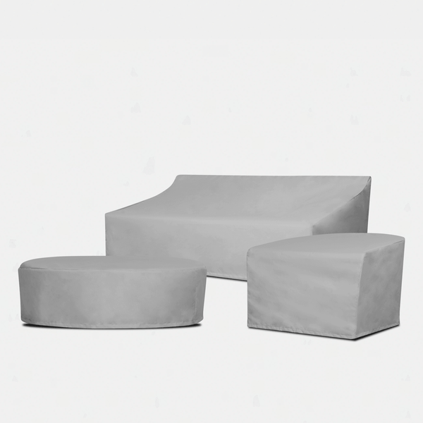 Formentera Nesting Side Tables - Weather Cover | Surlast Grey, ,