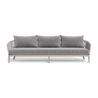 Hamilton 3 Seat Sofa | Aluminum Taupe, Altona Dove, Rope Light Grey