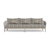 Hamilton 3 Seat Sofa | Aluminum Taupe, Bateau Classic, Rope Light Grey