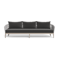 Hamilton 3 Seat Sofa | Aluminum Taupe, Marley Boulder, Rope Light Grey