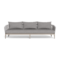 Hamilton 3 Seat Sofa | Aluminum Taupe, Pebble Fog, Rope Light Grey