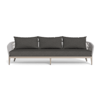 Hamilton 3 Seat Sofa | Aluminum Taupe, Pebble Smoke, Rope Light Grey