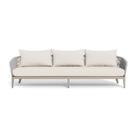 Hamilton 3 Seat Sofa | Aluminum Taupe, Stirling Linen, Rope Light Grey