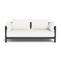 Hampton 2 Seat Sofa | Aluminum Asteroid, Panama Blanco, Batyline Silver