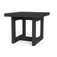 Hampton Side Table | Aluminum Asteroid, Laminam Noir,