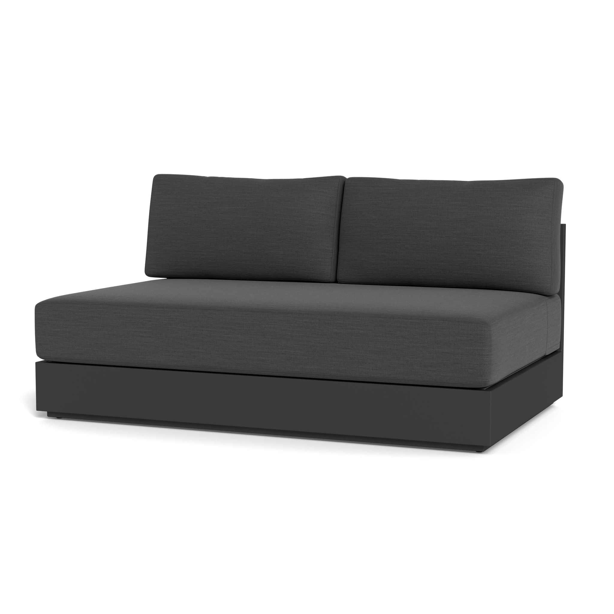 Hayman Aluminum 2 Seat Armless Sofa