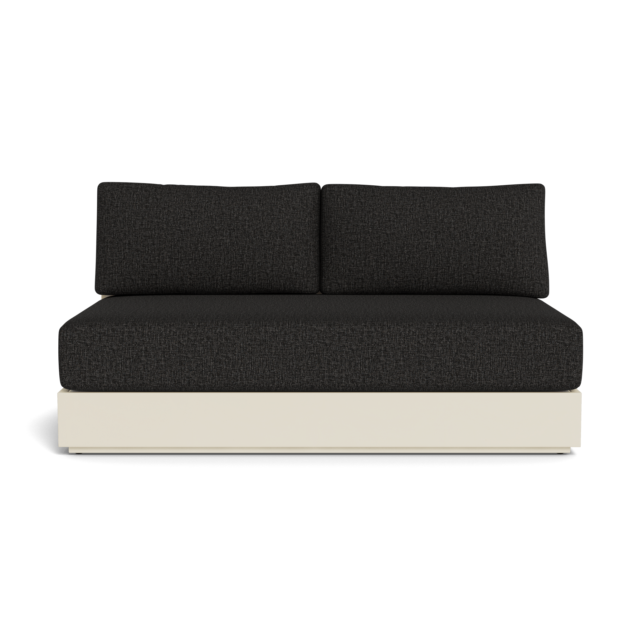 Hayman Aluminum 2 Seat Armless Sofa