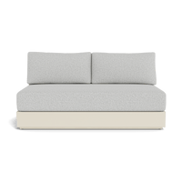Hayman Aluminum 2 Seat Armless Sofa