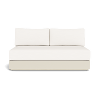 Hayman Aluminum 2 Seat Armless Sofa