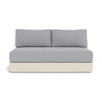Hayman Aluminum 2 Seat Armless Sofa