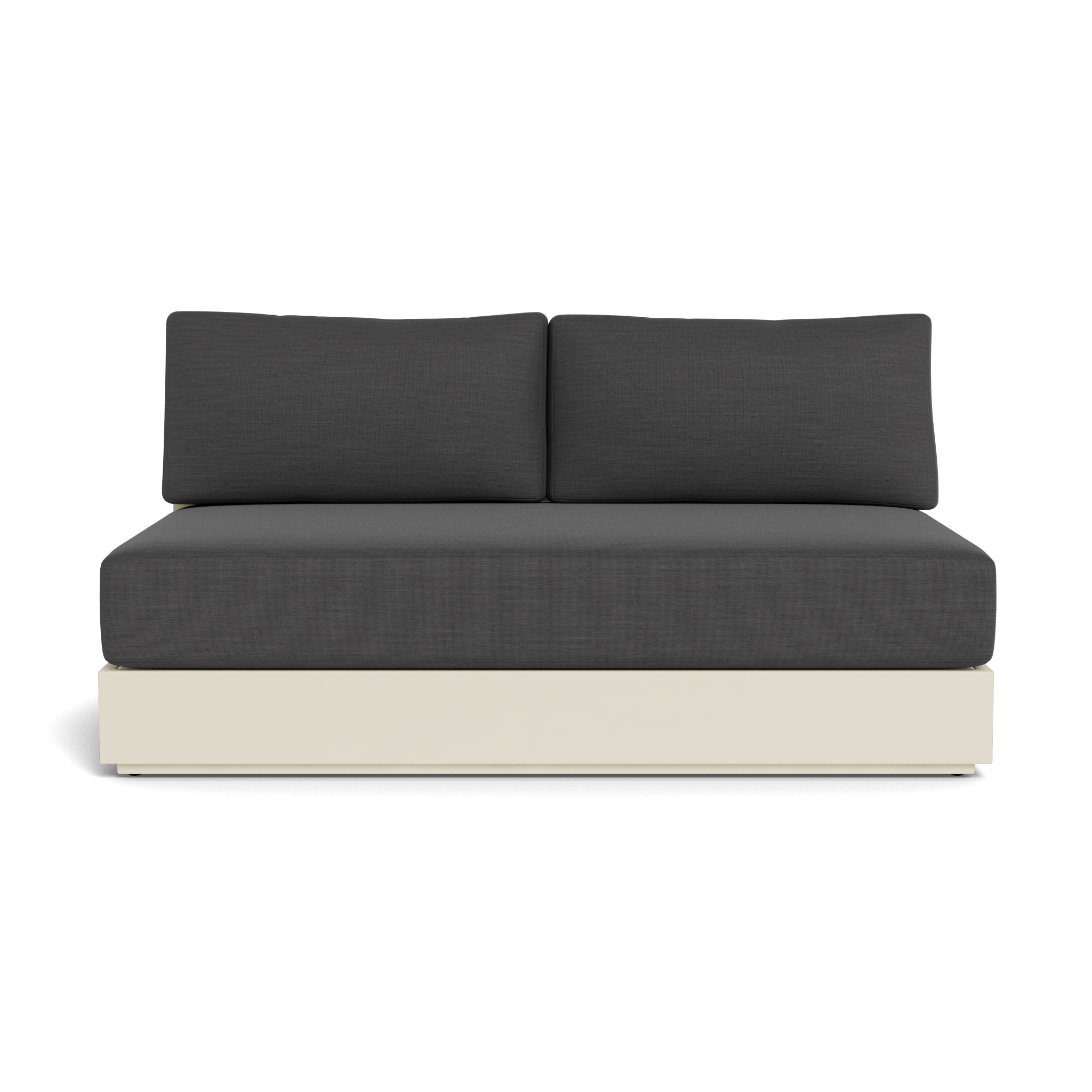 Hayman Aluminum 2 Seat Armless Sofa