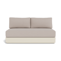 Hayman Aluminum 2 Seat Armless Sofa