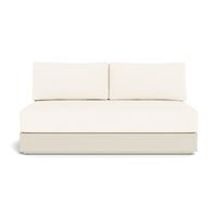 Hayman Aluminum 2 Seat Armless Sofa