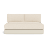 Hayman Aluminum 2 Seat Armless Sofa