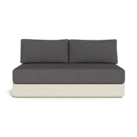 Hayman Aluminum 2 Seat Armless Sofa