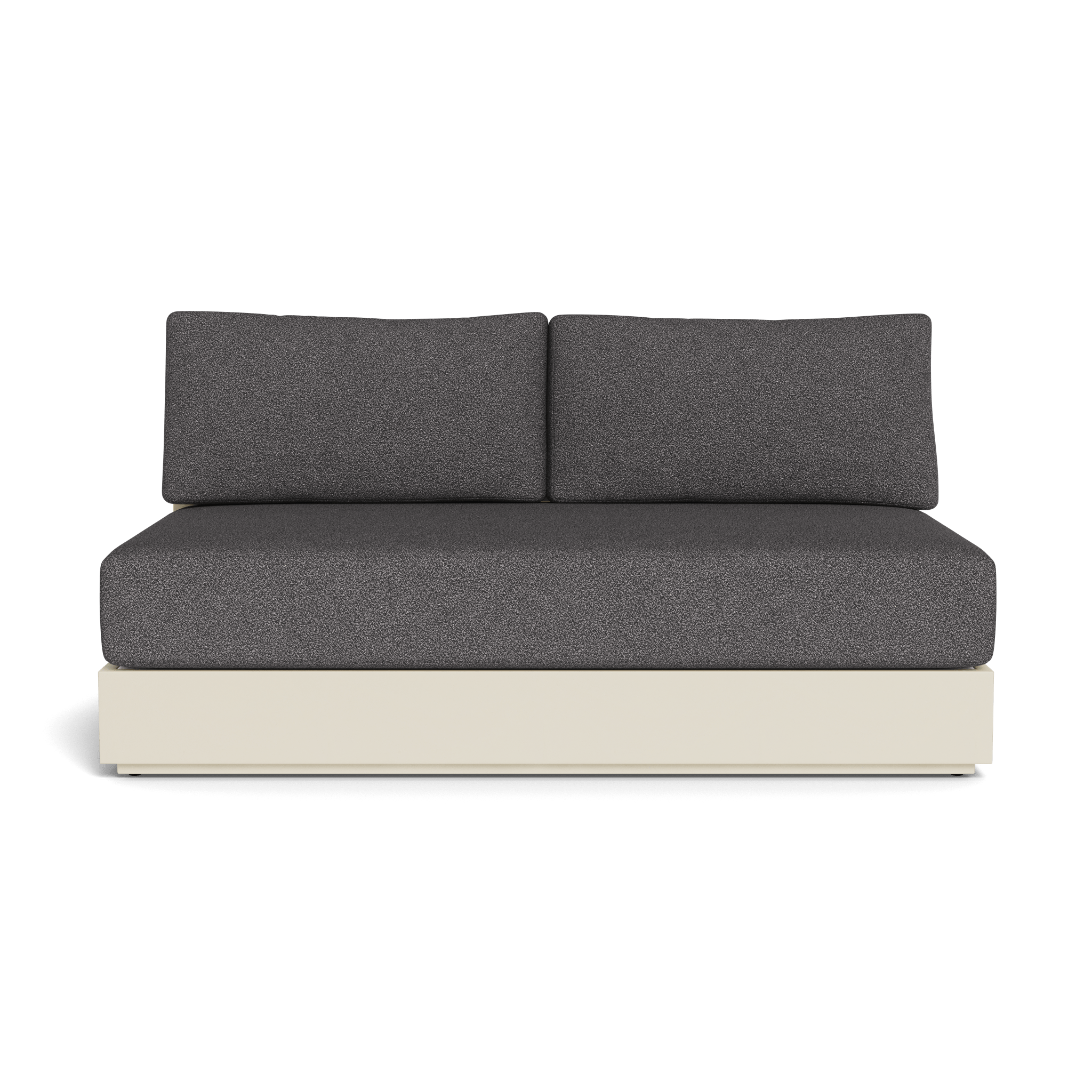 Hayman Aluminum 2 Seat Armless Sofa