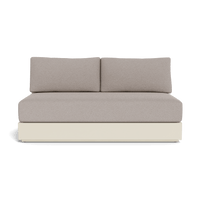 Hayman Aluminum 2 Seat Armless Sofa