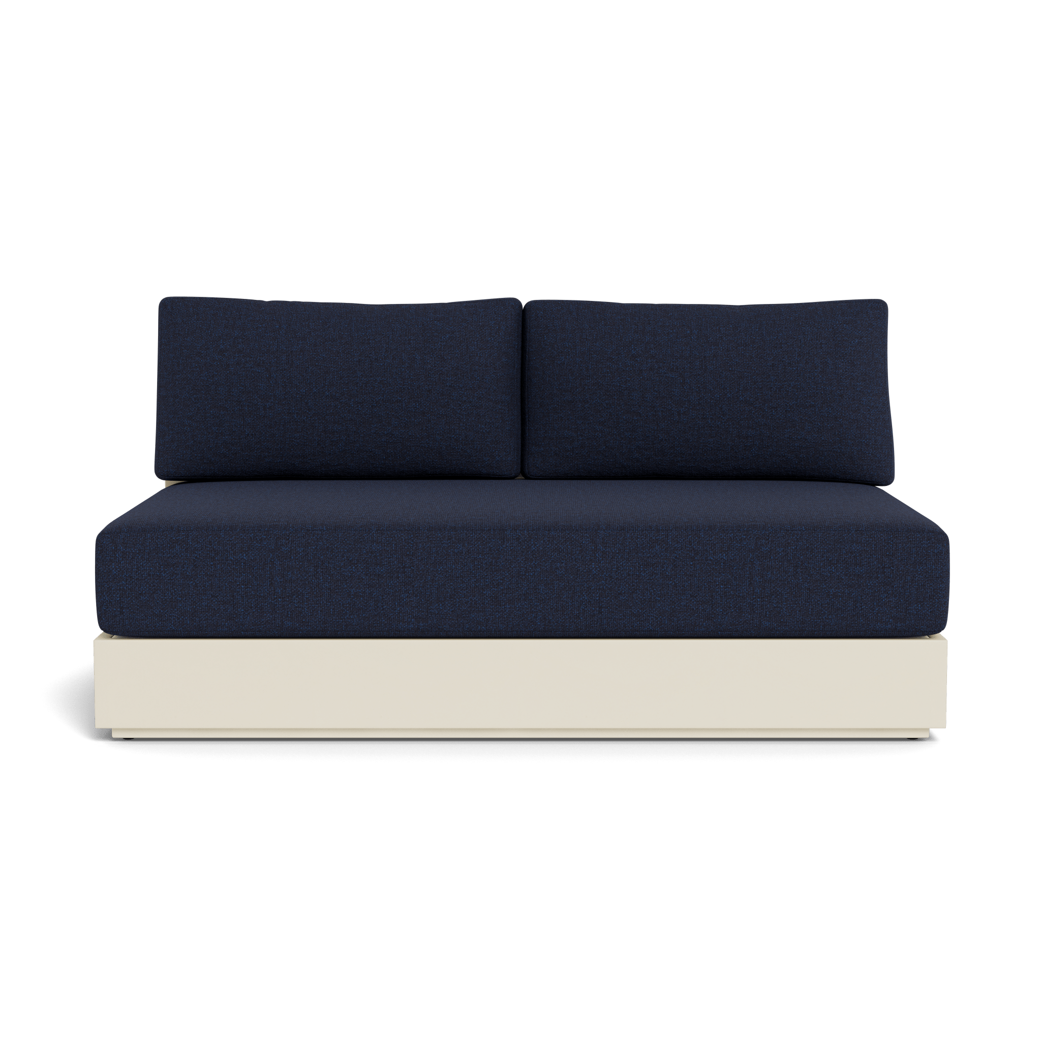 Hayman Aluminum 2 Seat Armless Sofa
