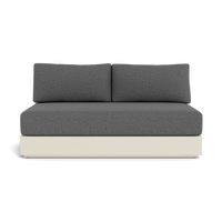 Hayman Aluminum 2 Seat Armless Sofa