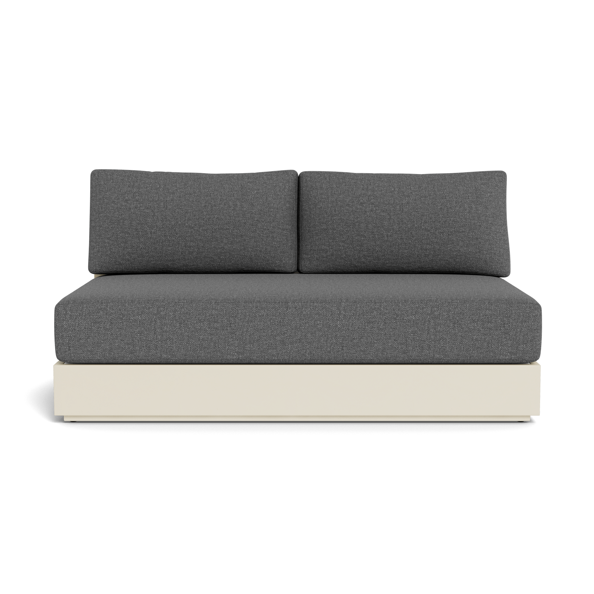 Hayman Aluminum 2 Seat Armless Sofa