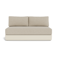 Hayman Aluminum 2 Seat Armless Sofa