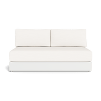 Hayman Aluminum 2 Seat Armless Sofa