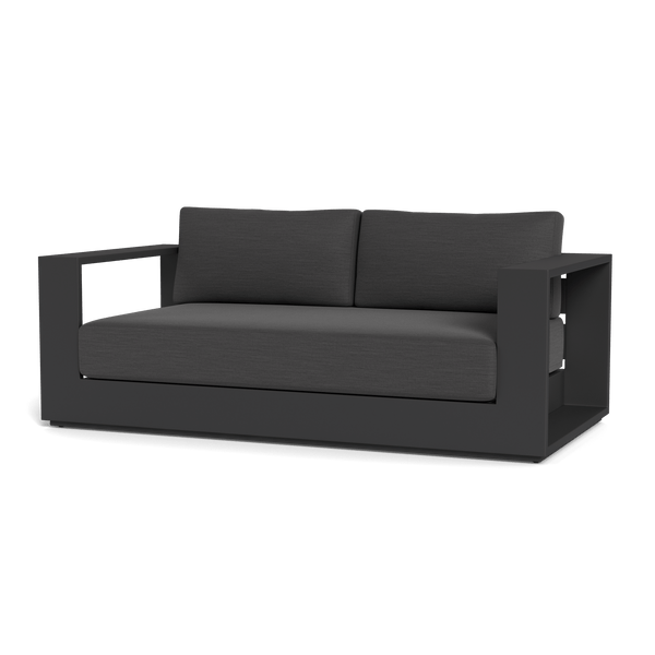Hayman 2 Seat Sofa | Aluminum Asteroid, Lisos Piedra, Batyline Silver