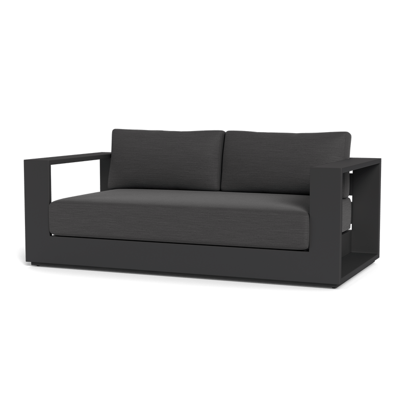 Hayman 2 Seat Sofa | Aluminum Asteroid, Lisos Piedra, Batyline Silver