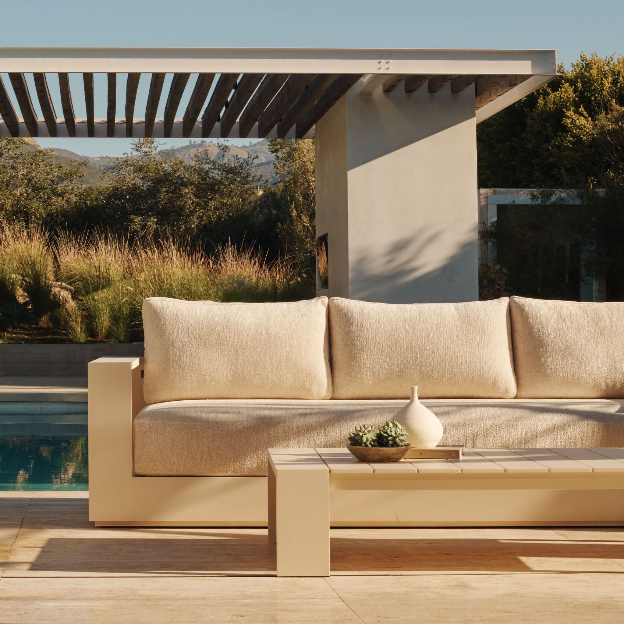 Hayman Aluminum 3 Seat Sofa