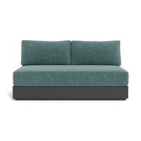 Hayman Aluminum 2 Seat Armless Sofa