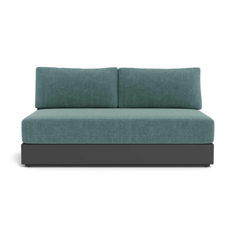 Hayman Aluminum 2 Seat Armless Sofa