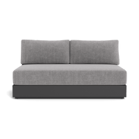 Hayman Aluminum 2 Seat Armless Sofa