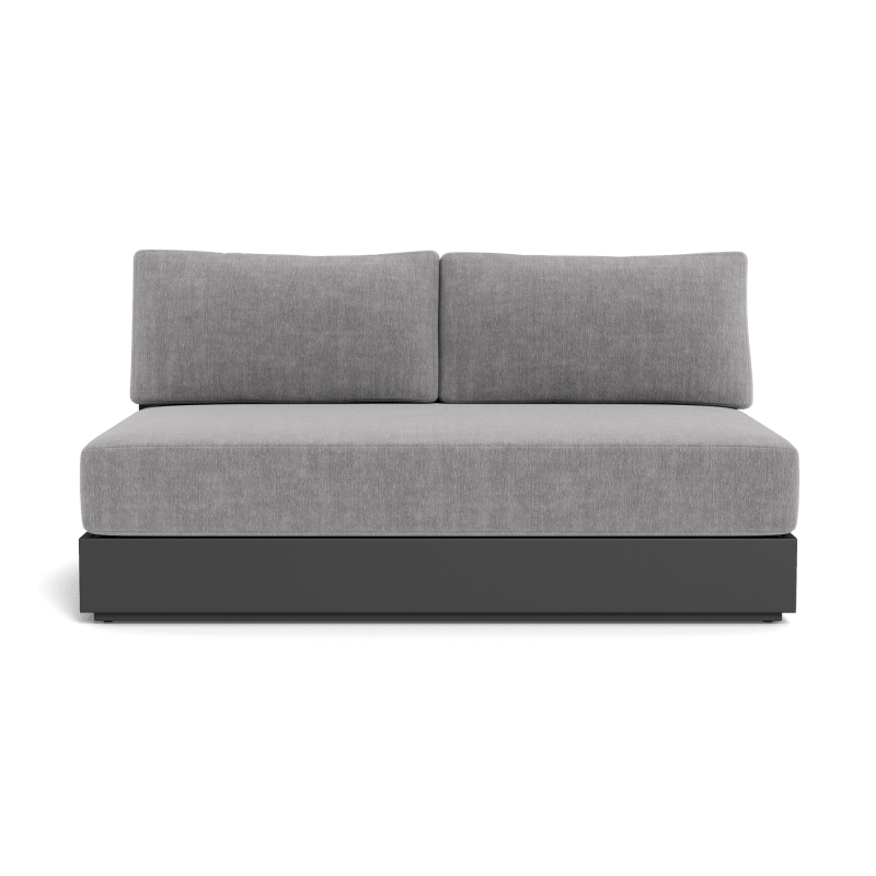 Hayman Aluminum 2 Seat Armless Sofa
