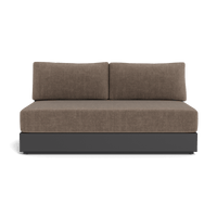 Hayman Aluminum 2 Seat Armless Sofa