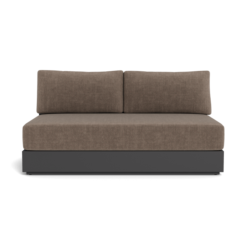 Hayman Aluminum 2 Seat Armless Sofa
