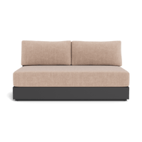 Hayman Aluminum 2 Seat Armless Sofa