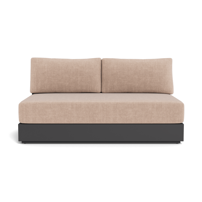 Hayman Aluminum 2 Seat Armless Sofa