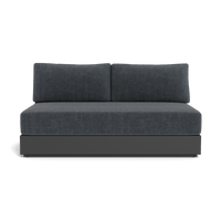 Hayman Aluminum 2 Seat Armless Sofa