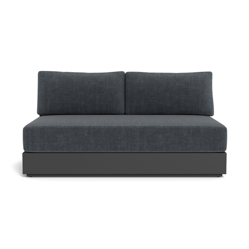 Hayman Aluminum 2 Seat Armless Sofa