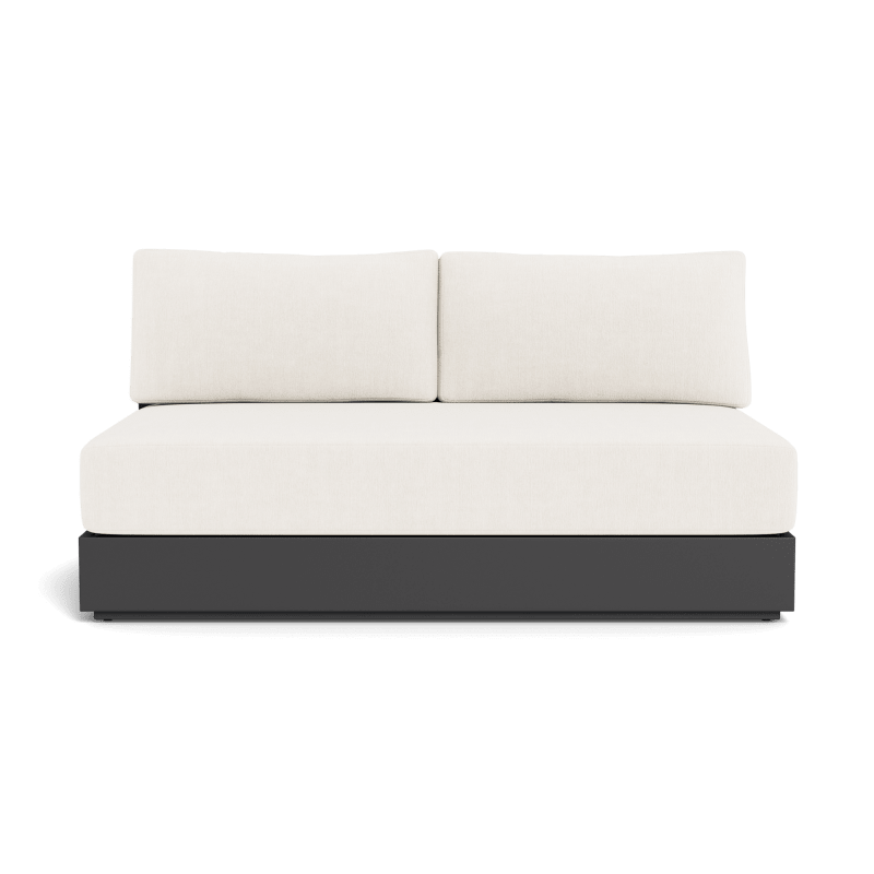 Hayman Aluminum 2 Seat Armless Sofa