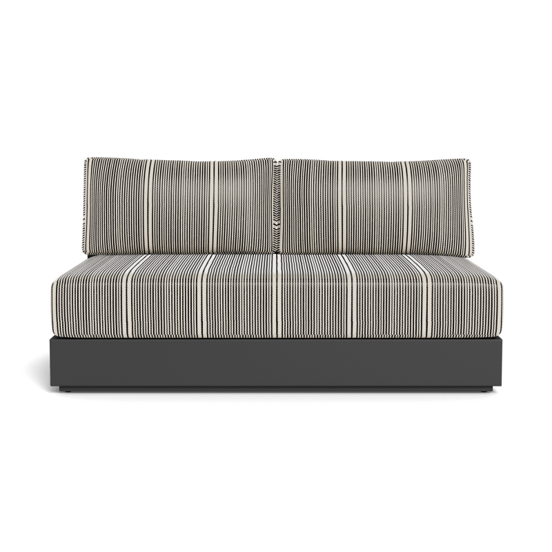 Hayman Aluminum 2 Seat Armless Sofa