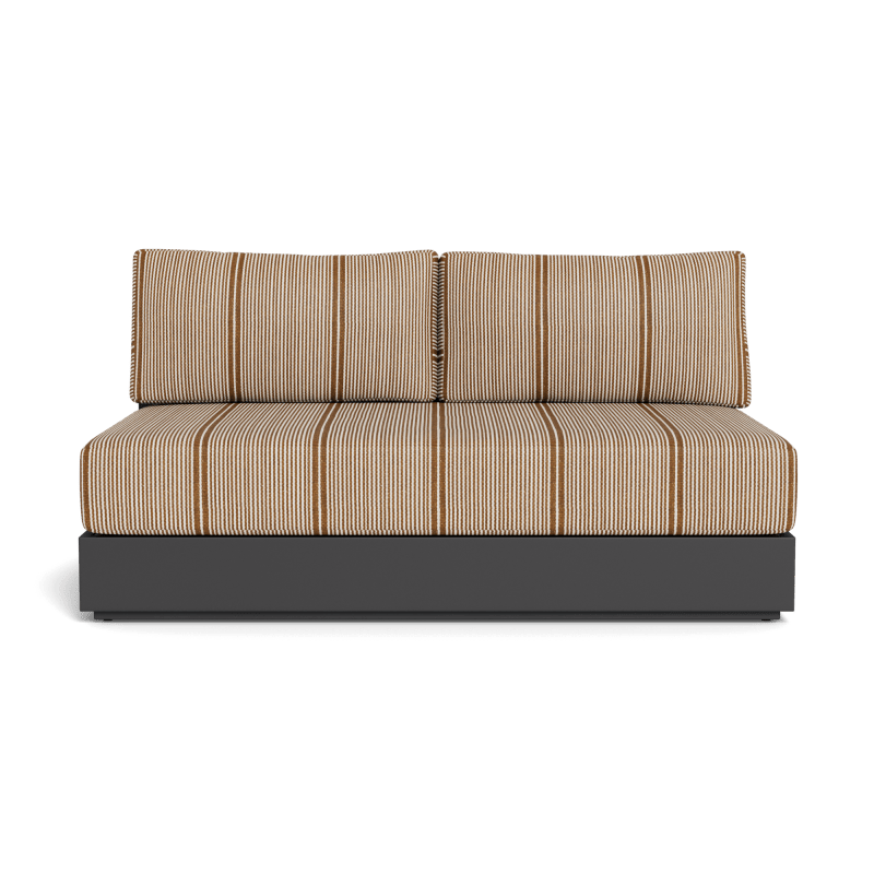 Hayman Aluminum 2 Seat Armless Sofa