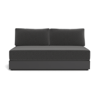 Hayman Aluminum 2 Seat Armless Sofa