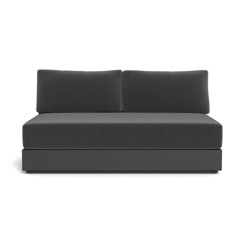 Hayman Aluminum 2 Seat Armless Sofa